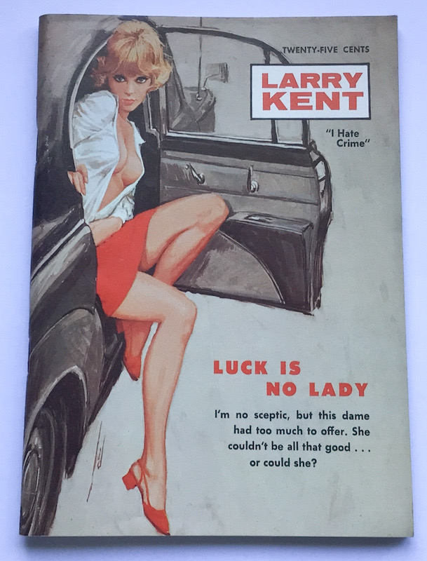 Larry Kent Luck is no Lady Australian Detective paperback book No691